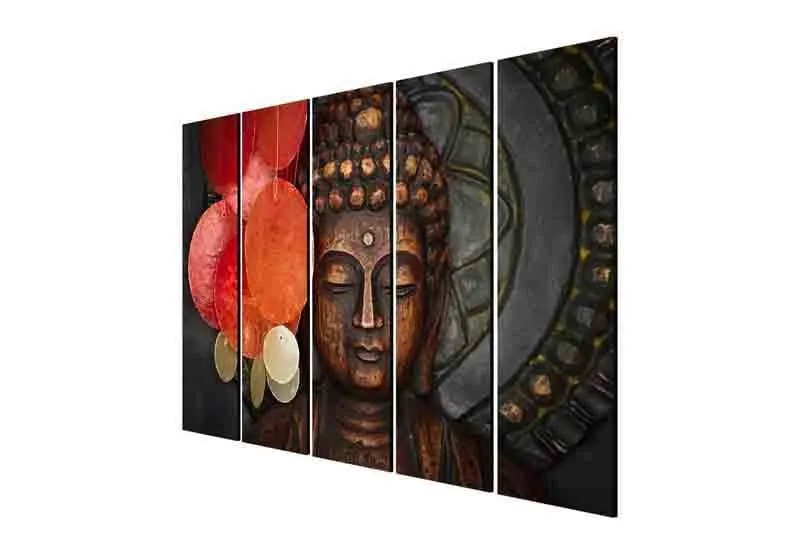 Calm Buddha Wall Art - Five Piece Set media 6