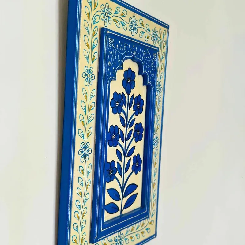 Kalpa Floral Wall Art & Paintings - Blue media 5