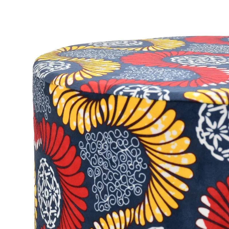 Vivid Abstract Ottoman - Multicolor media 5