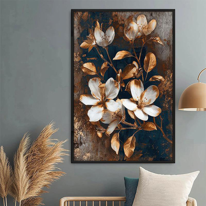 Luxe Fleuris Wall Painting With Frame