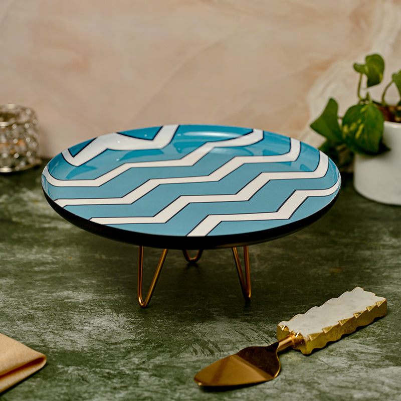 Tuqua Zig Zag Metal Cake Stand
