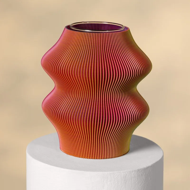Fig Living Phantom Vase GP RYB (3d Printed) - Two Piece Set media 9