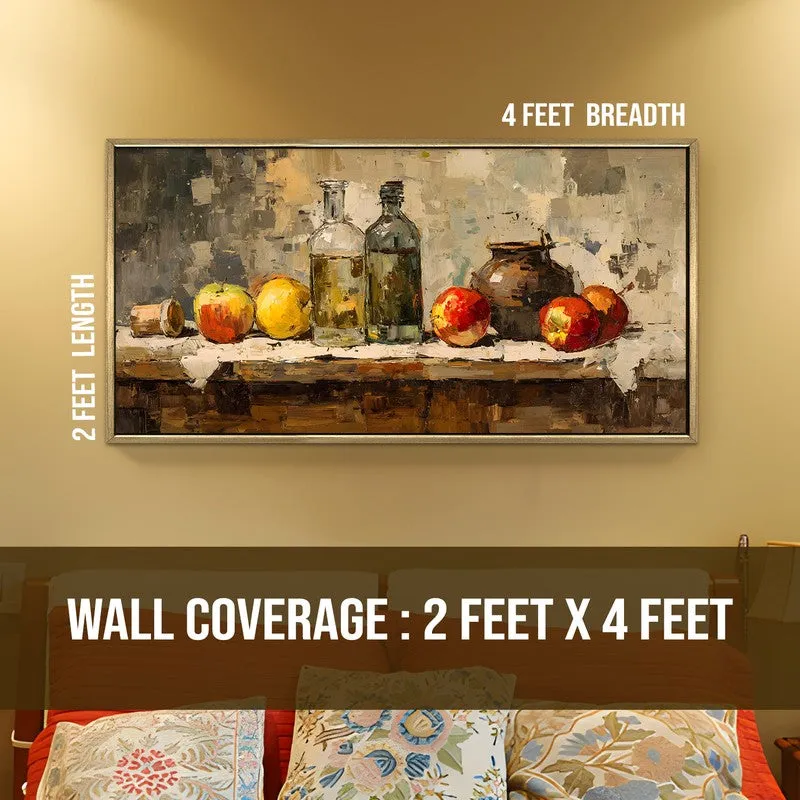 Orchard Table Canvas Wall Painting With Frame media 8