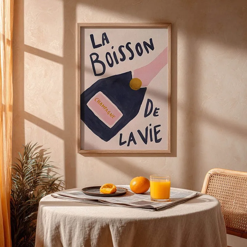 La Boisson Archival Canvas Wall Art - Brown media 4