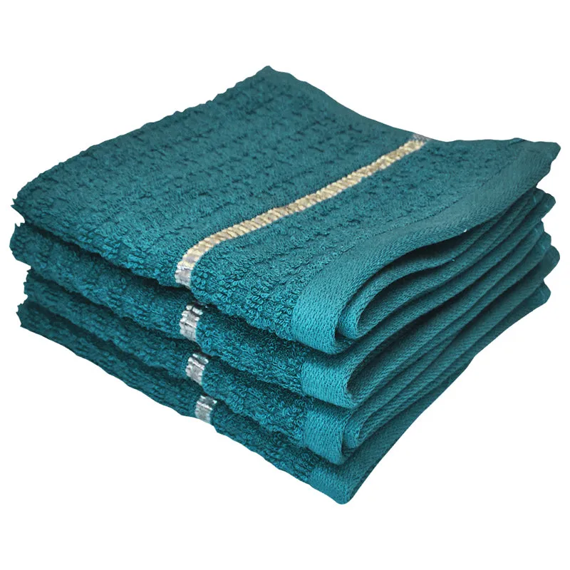 Junia Face Towel (Teal Blue) - Set Of Four media 3