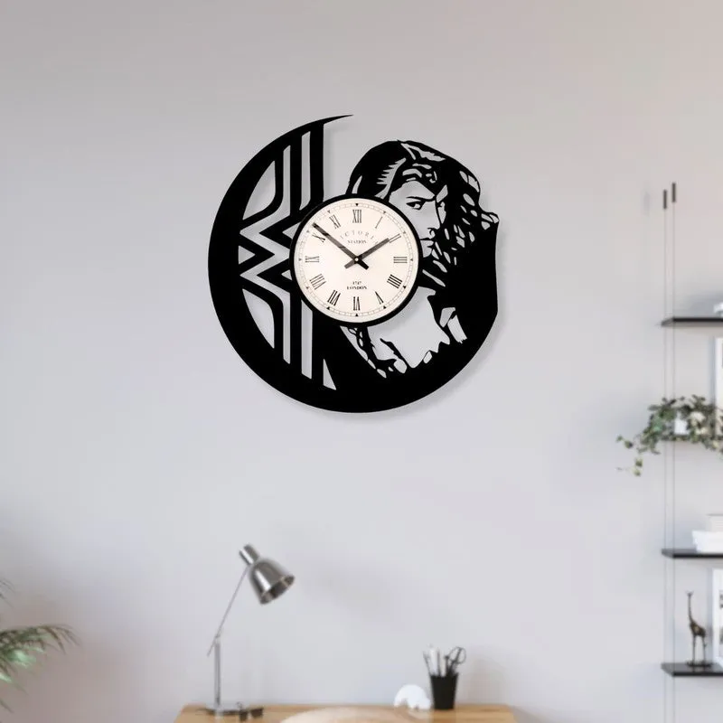 Quantix Steel Analog Wall Clock - Black media 3