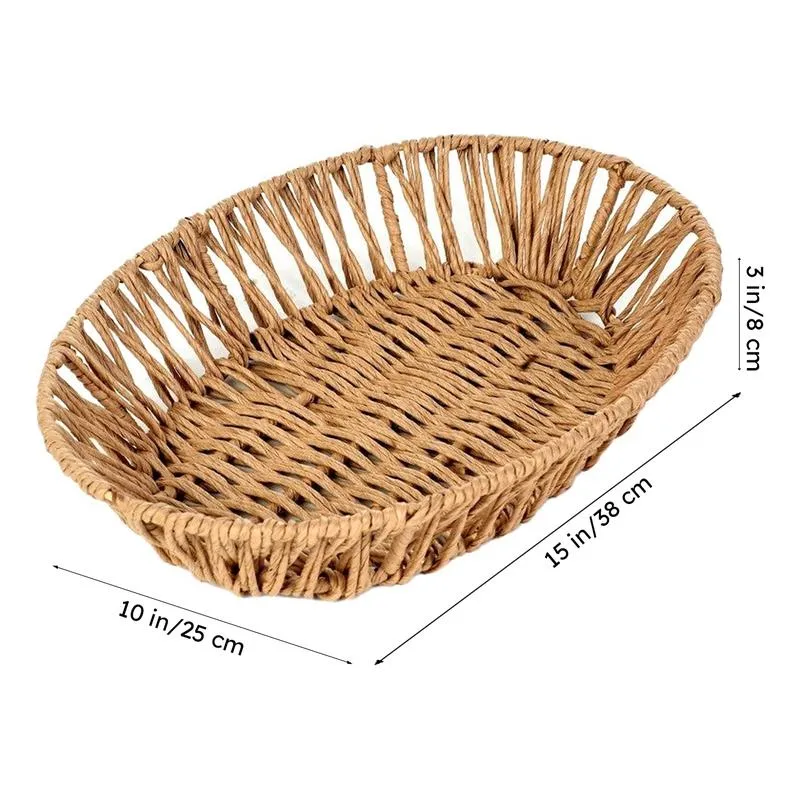 Willow Raffia Storage Basket media 8