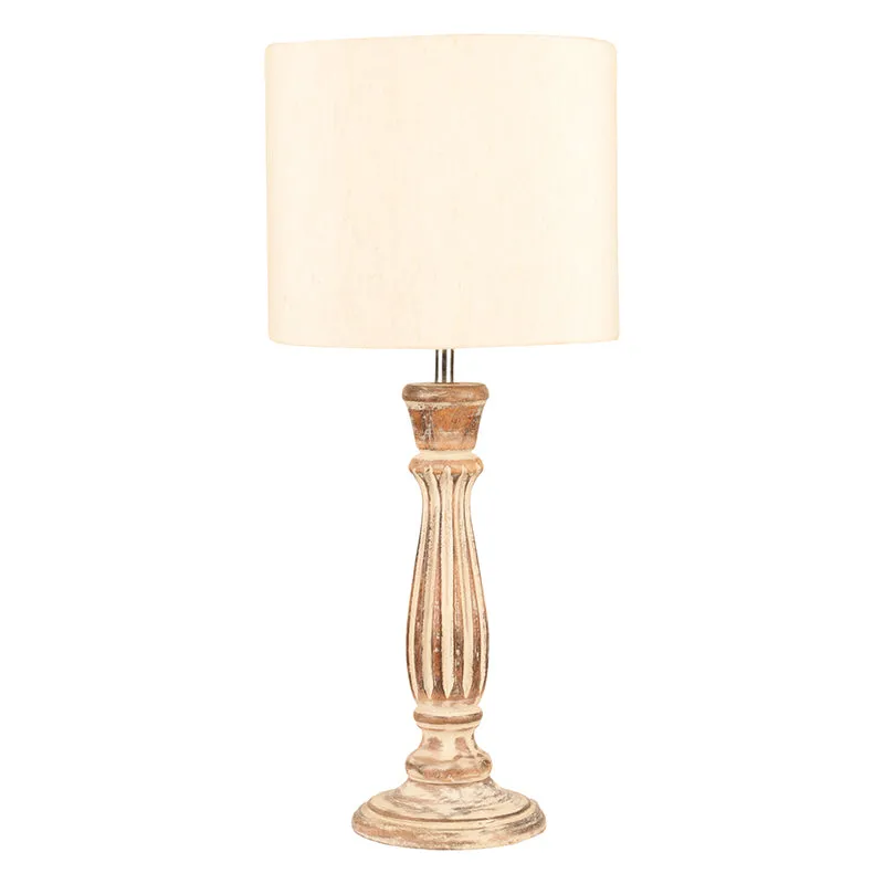 Whittle Glow Fabric Table Lamp - Beige,White media 4