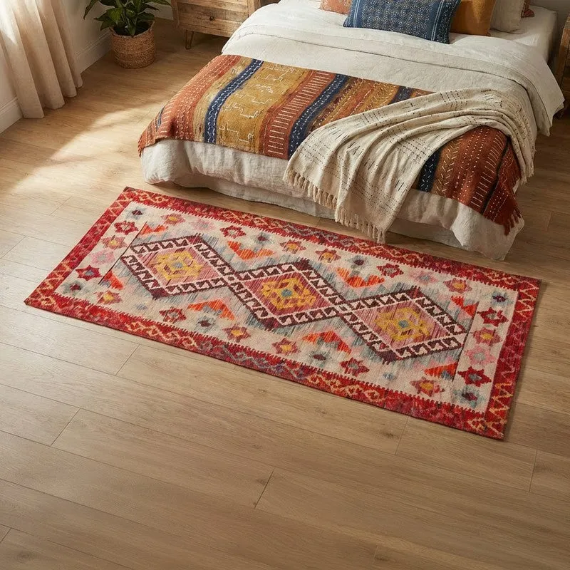 Pattern Play Cotton Hand Woven Runner Rug media 3