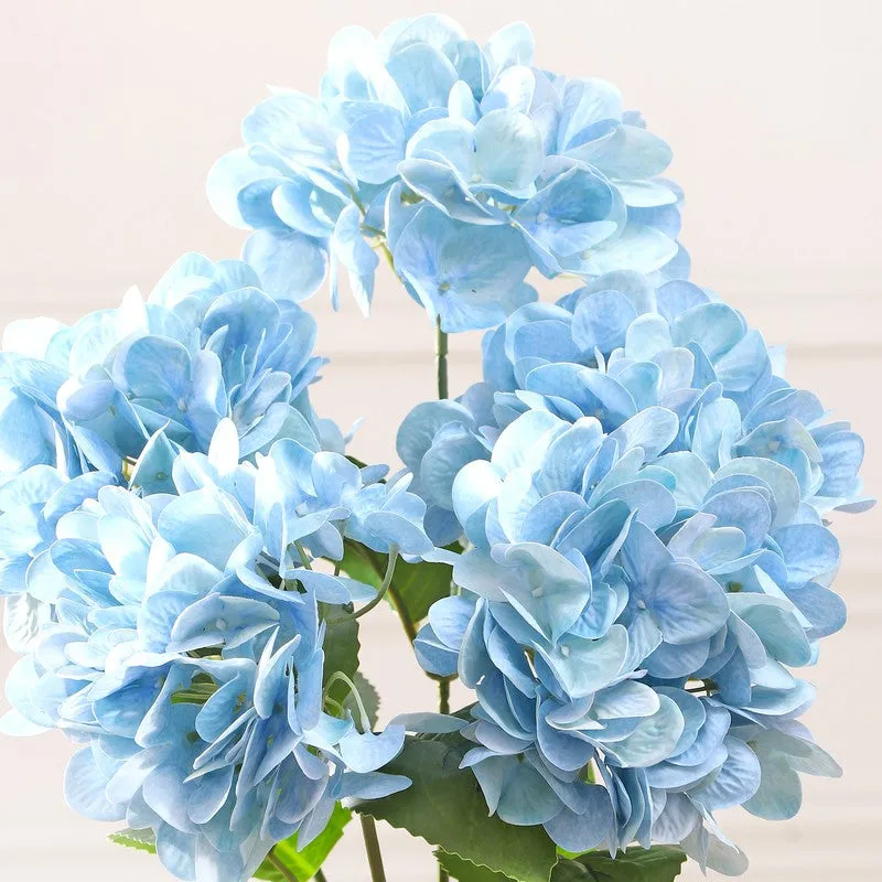 Blossira Hydrangea Silicone Artificial Flower - Blue media 5