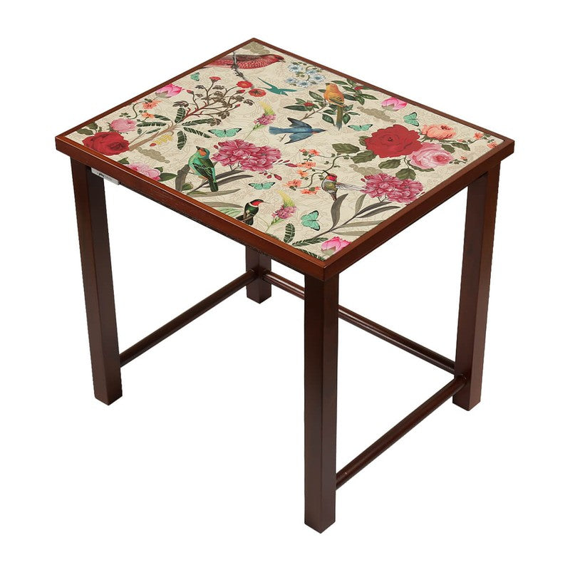 India Circus Teak Wood Bird Nesting Stool - Set Of Three media 4