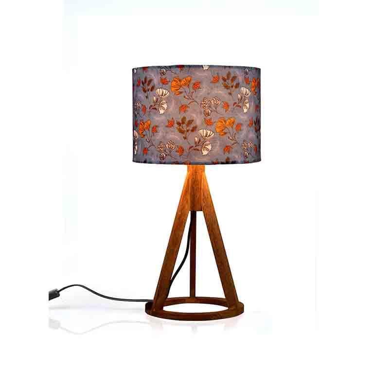 Pastel Autumn Wooden Table Lamp - Multicolor media 5