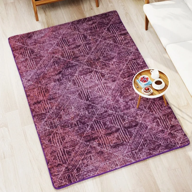 Fayric Abstract Micro Fiber Area Rug - Purple media 3