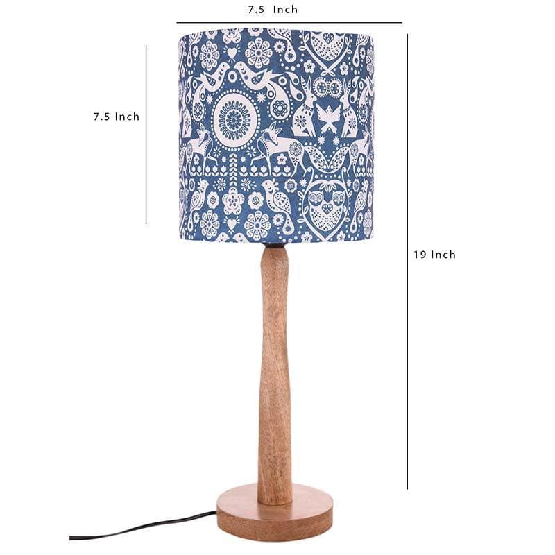 Boho Fauna Fabric Table Lamp - Multicolor media 5