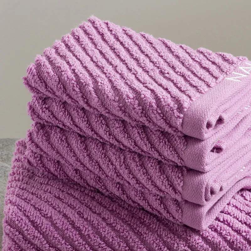 Nautica Riviera Soft Cotton Towel Set (Lilac) - Set Of Six media 5