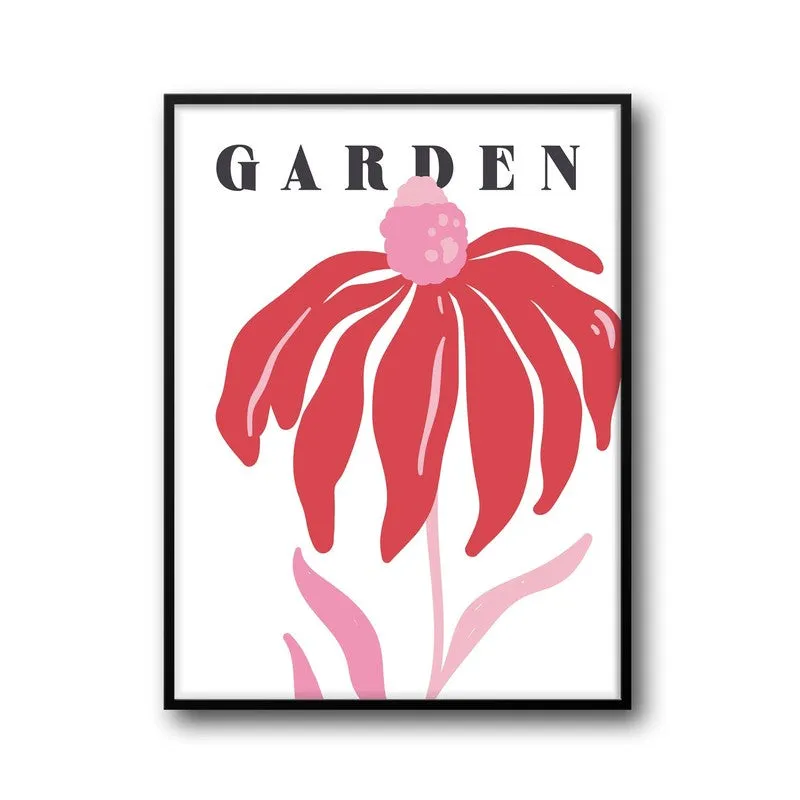 Blossom Garden Archival Canvas Wall Art - Black Frame media 8