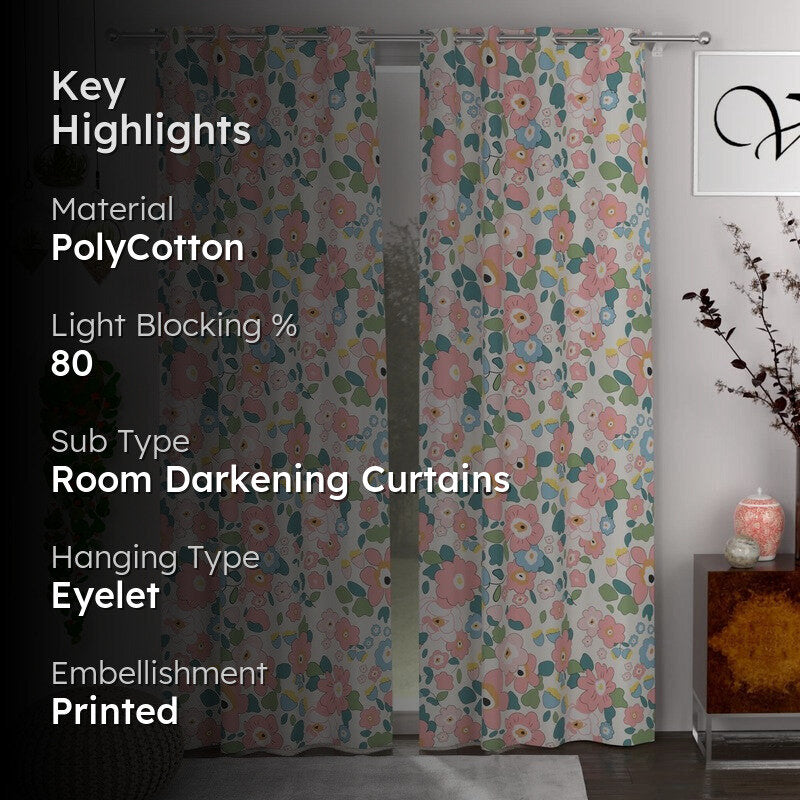 Bloom Haven Curtains - Set of Two media 2