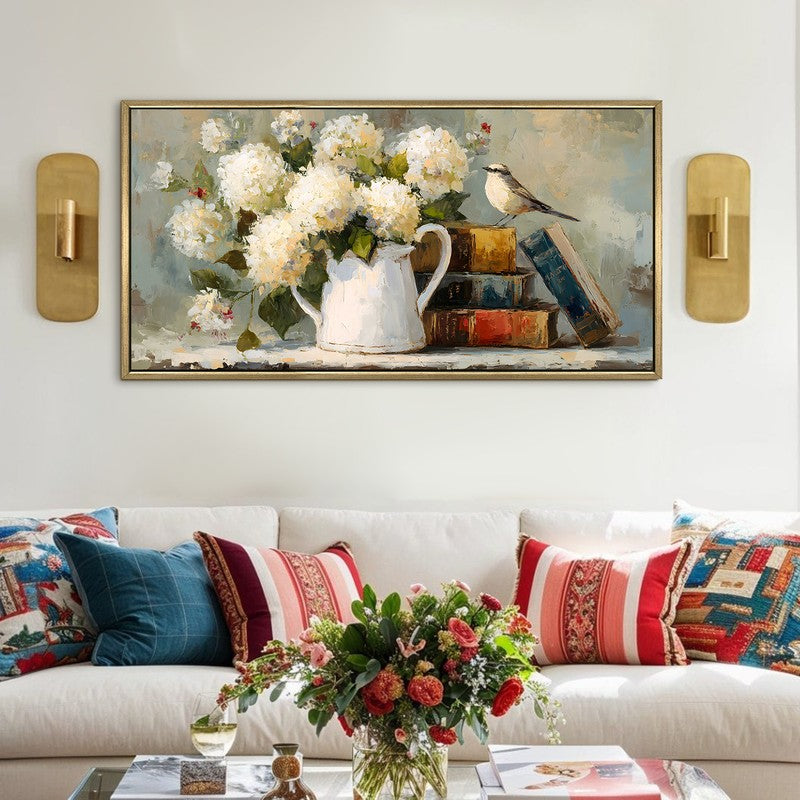 Antique Canvas Wall Painting With Frame