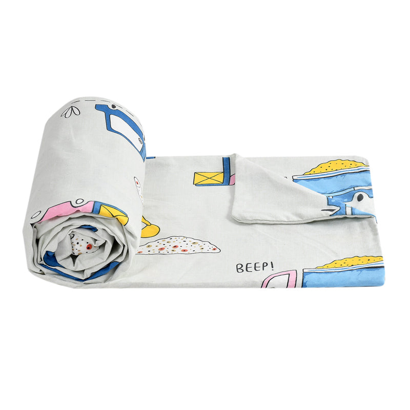 Trucker's Tuck-In Kids' Cotton Duvet Cover - 210 TC media 5