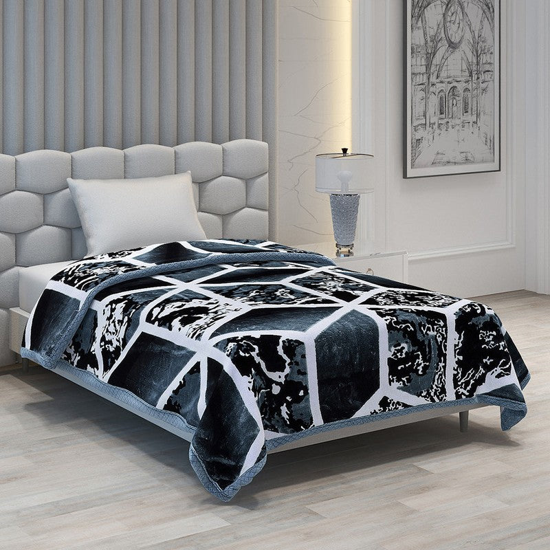 Monte Carlo Midnight Mosaic Blanket - 994 GSM
