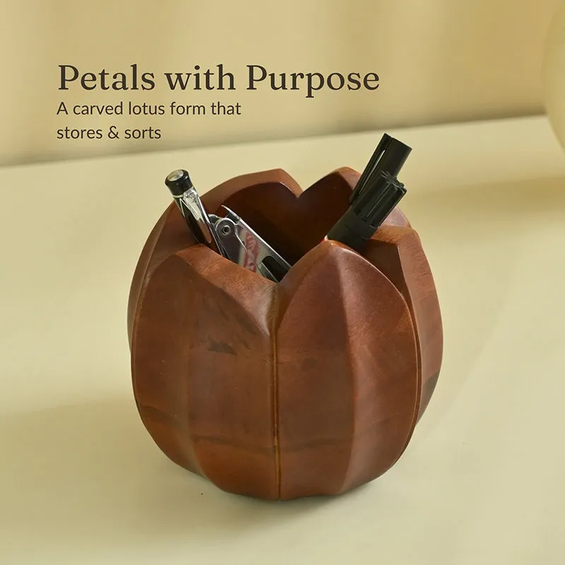 Padme Wooden Cutlery Stand media 8