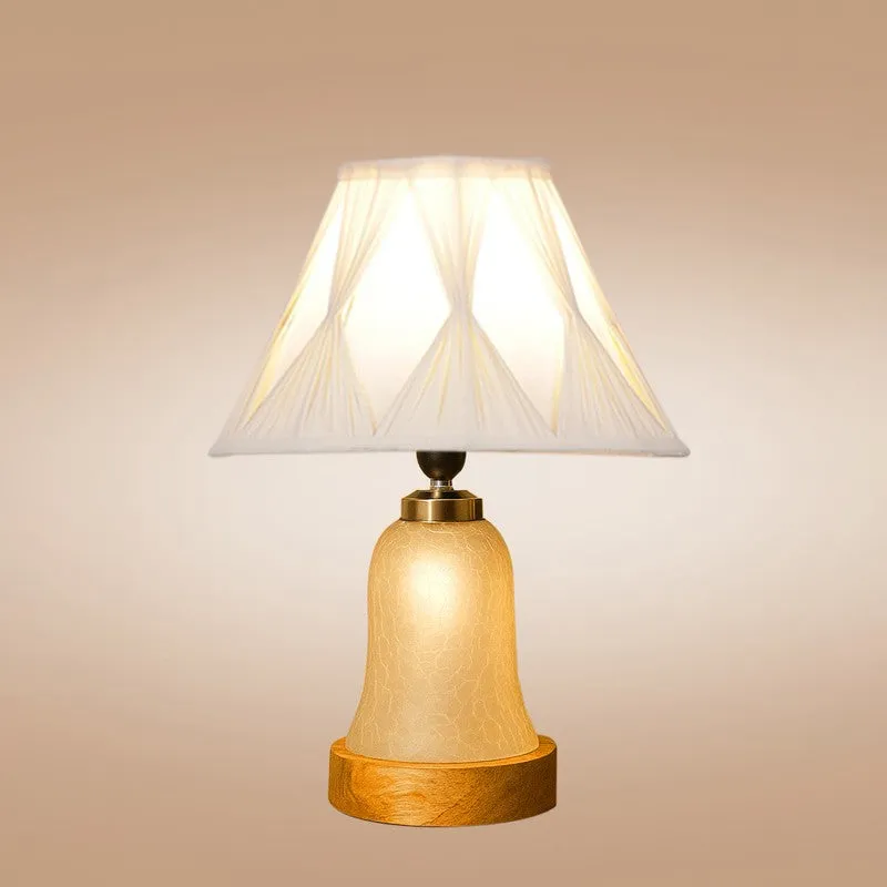 Zoravelle Smocked Wooden Table Lamp - OffWhite media 6