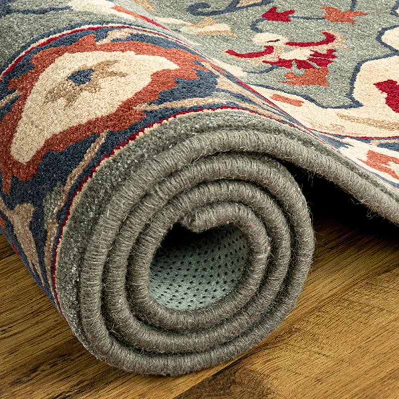 Nephthys Hand Tufted Ethnic Wool & Nylon Carpet - Brown media 5