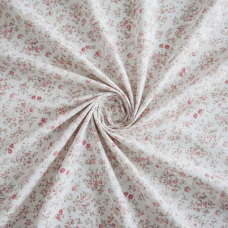 Peila Floral Cotton Bedsheet (Rust) - 180 TC media 5
