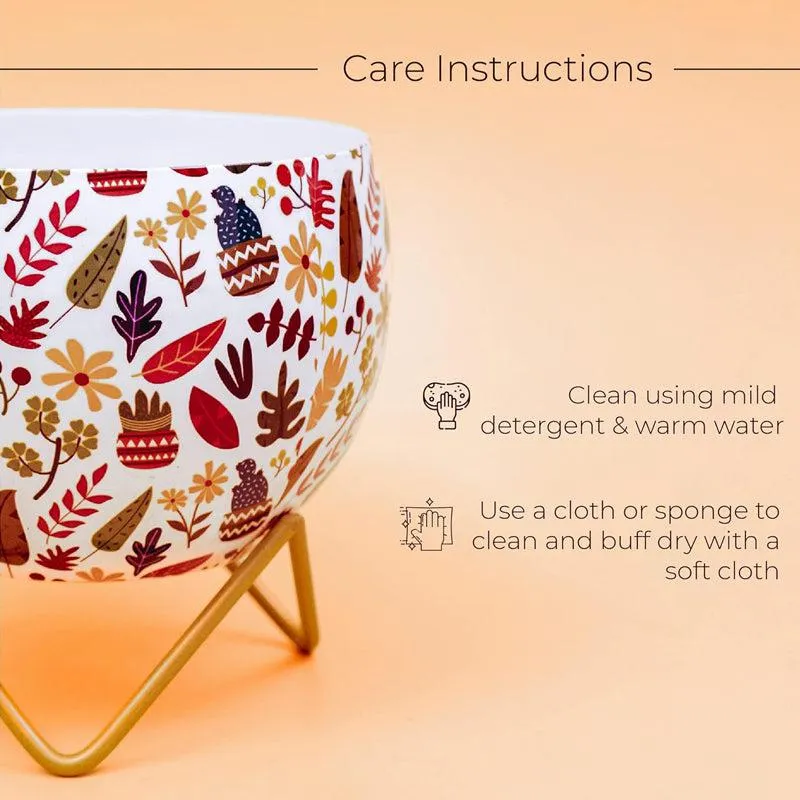 Kyari Pulvinus Metal Planter With Stand media 4