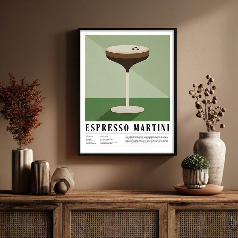Java Martini Framed Canvas Wall Painting media 3