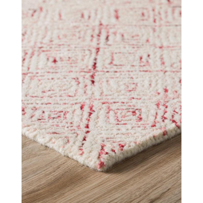 Timeless Textures Hand Tufted Wool Rug - Pink & White media 4