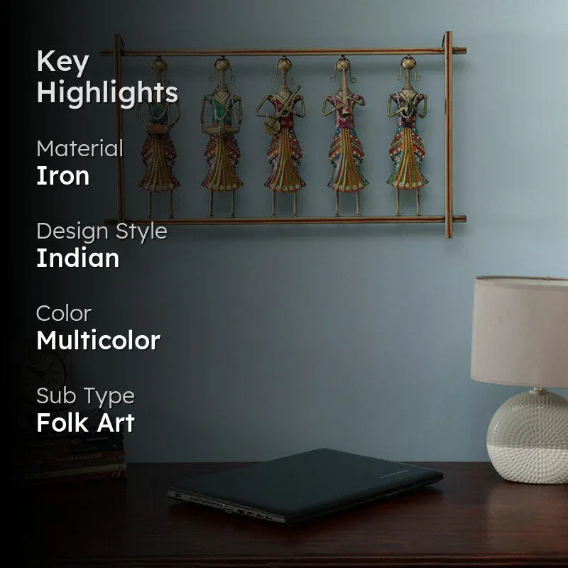 Tribe Of Dancers Iron Wall Accent media 2