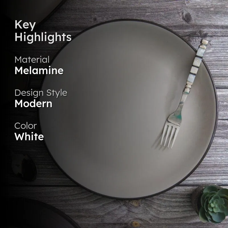 Servewell Abza Dinner Plate (Ivory) - Set Of Six media 2