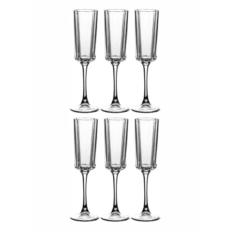 Glass Wine Glasses (190 mL Each) - Set Of Six media 4