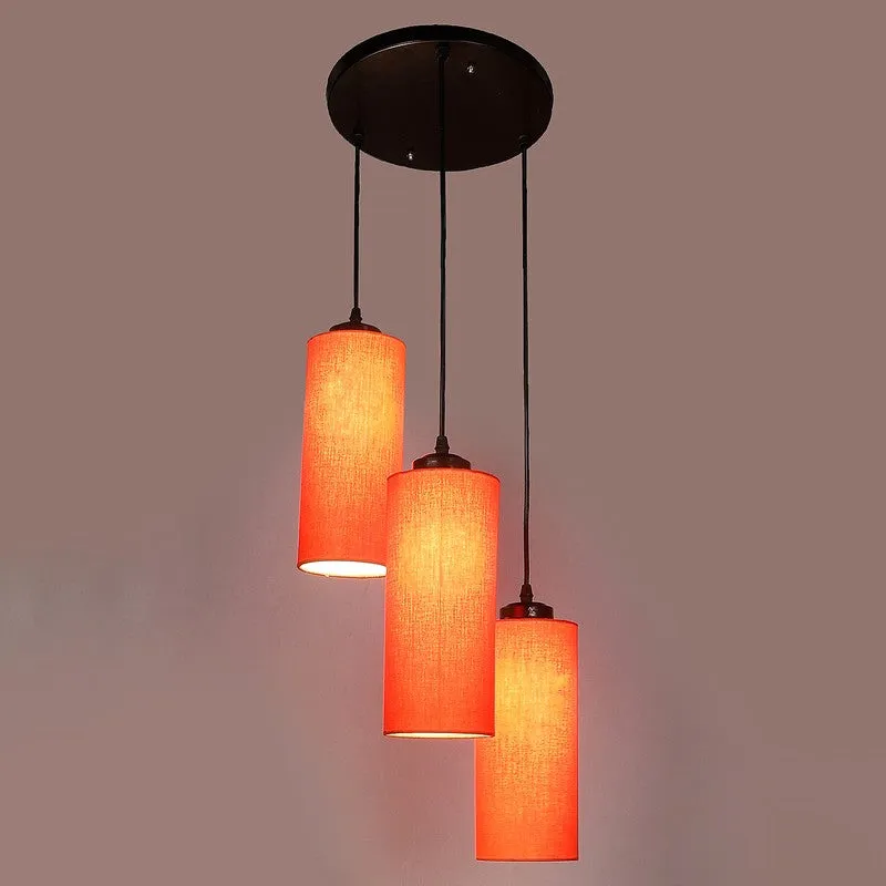 Glowspire Triple Metal Ceiling Lamp - Orange media 5