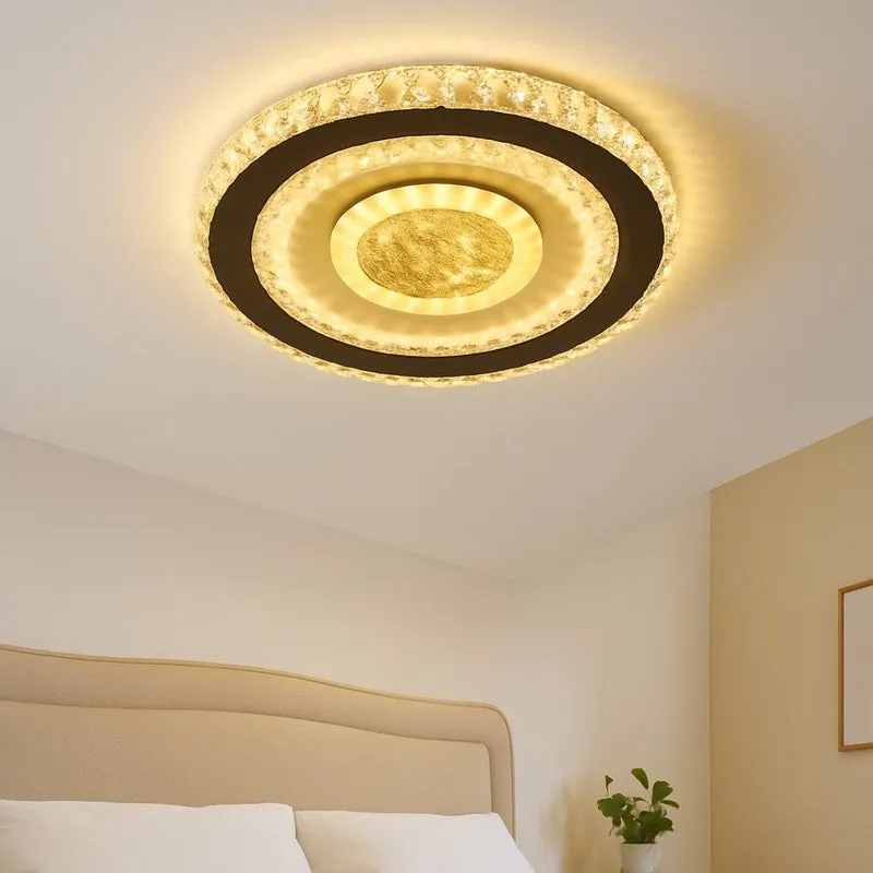 Crystal Aura Metal Ceiling Lamp media 1
