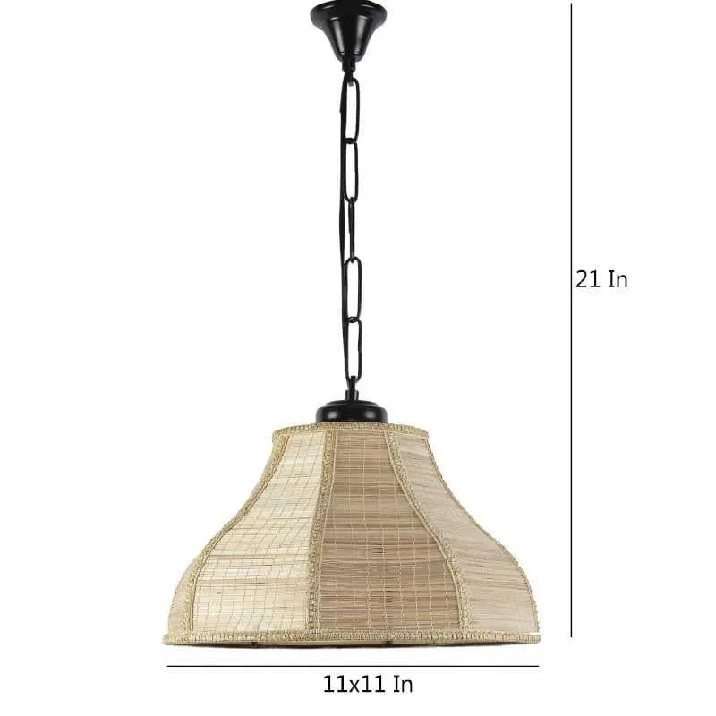 Linzo Curved Fabric Ceiling Lamp media 6