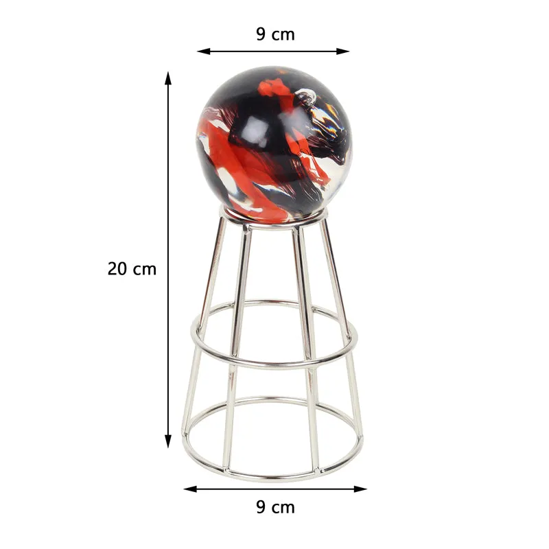 Aiofe Orb Showpiece - Silver & Gold media 6