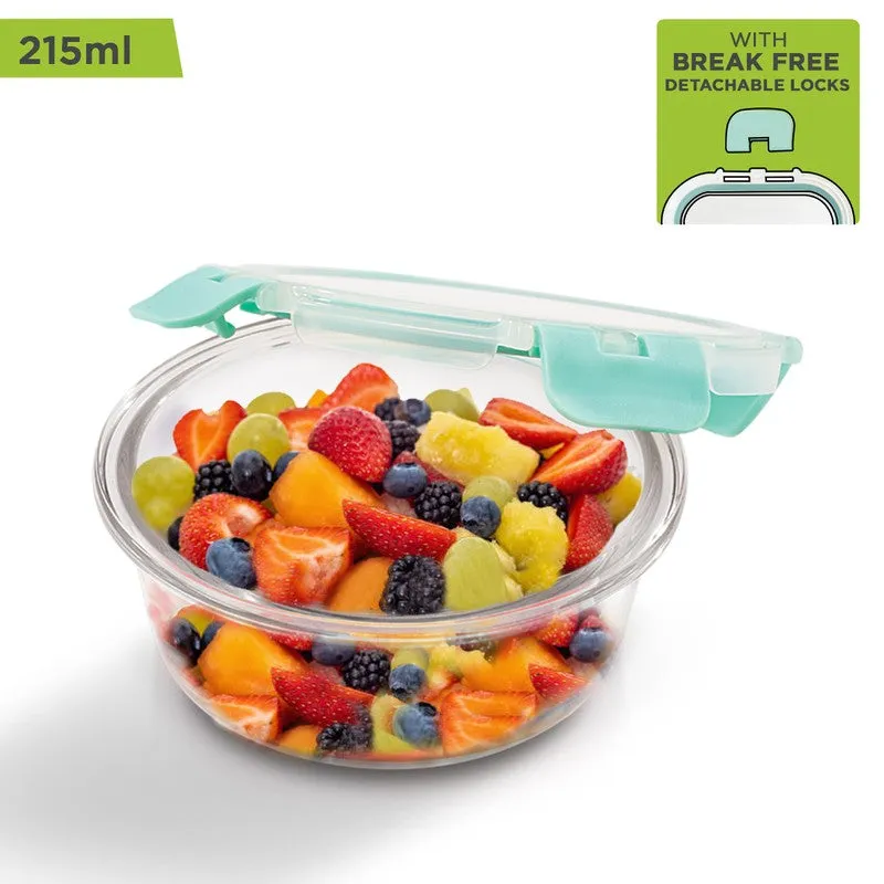 Nibron Leak Proof Glass Lunch Box (215 mL Each) - Set Of Four media 8