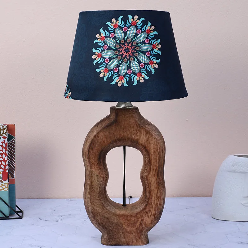 Toile Hewn Printed Mango Wood Table Lamp - Multicolor media 2