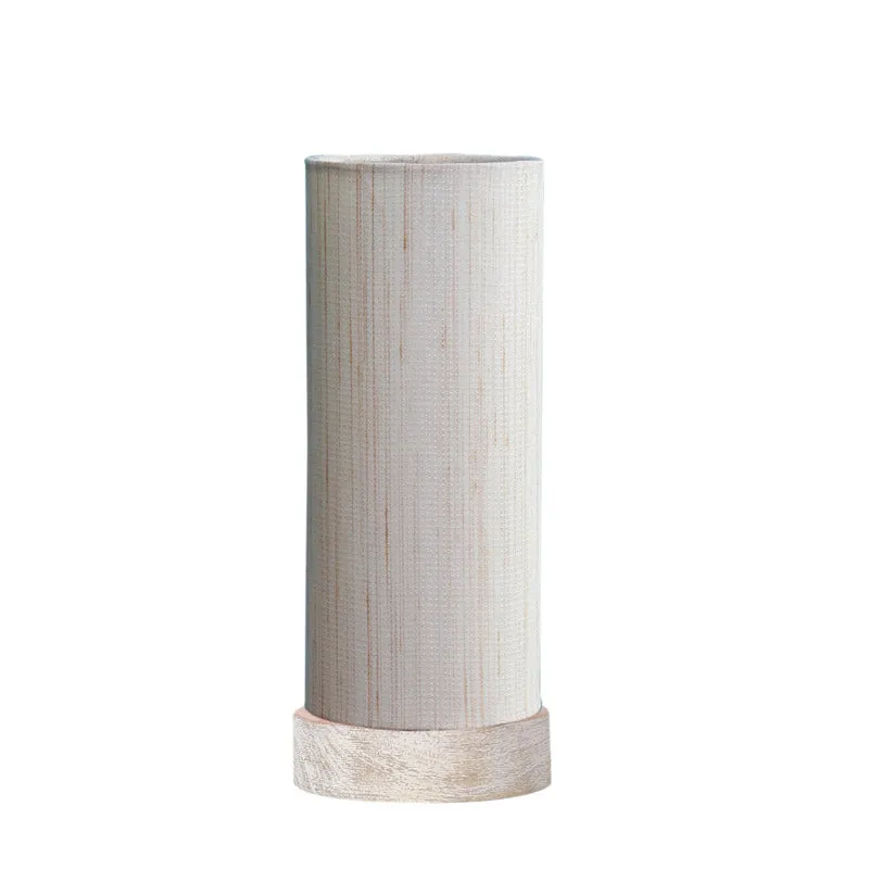 Ocra Tower Wooden Table Lamp - Grey media 4