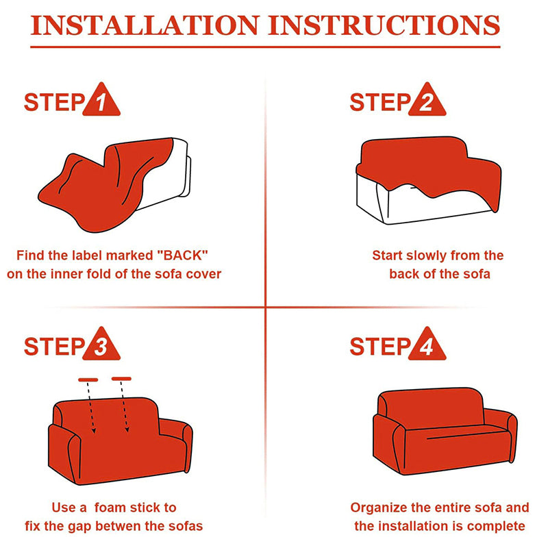 Urbana Jacquard Sofa Cover - Camel media 8