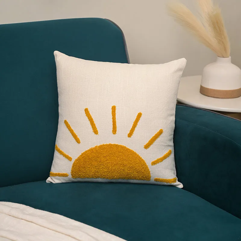 Sun Whimsy Embroidered Cushion Cover media 2