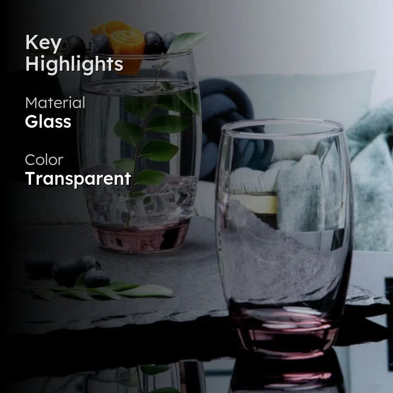 Adelle Glass Tumbler (350 ML) - Set Of Six media 2