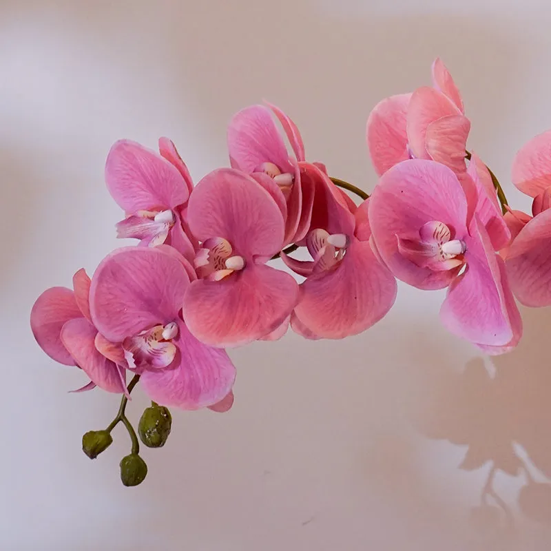 Faux Orchid Flower Stick (Wine) - 32 CM media 3