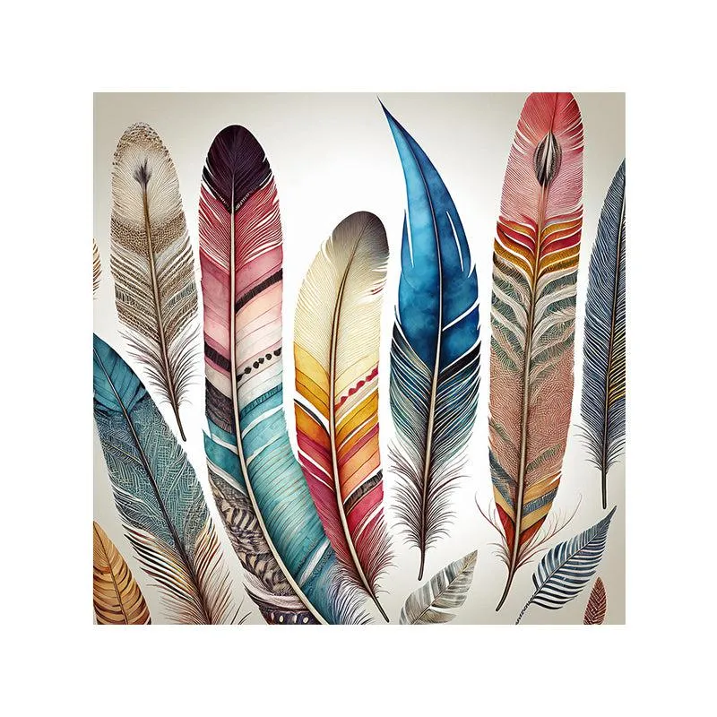 Flashy Feathers Wall Painting media 4