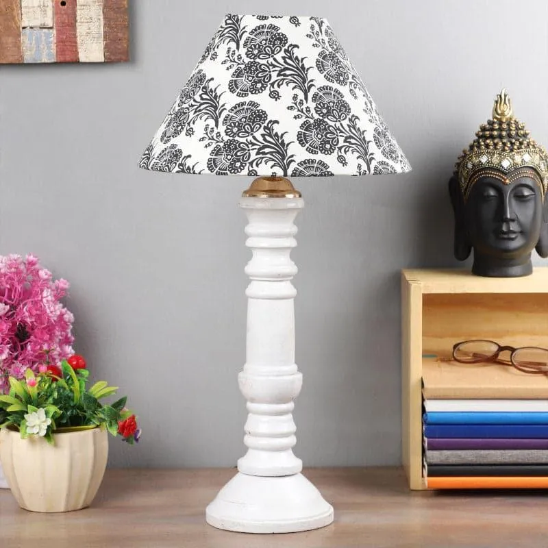 Filigree Araceli Fabric Table Lamp - Black,White media 3
