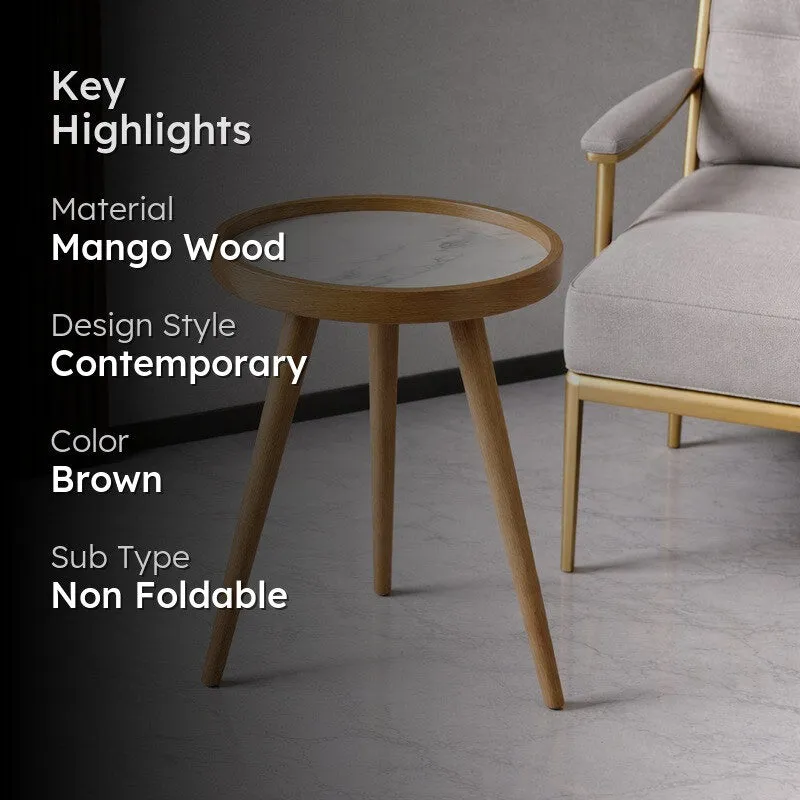 Elara Mango Wood Side & Bedside Tables media 2