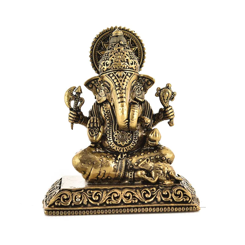 Divine Vigneshwara Brass Idol media 3