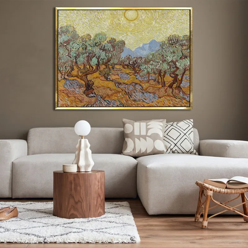 Golden Grove Canvas Wall Painting With Frame media 4